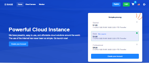 BageVM黑五月付8折年付7折，4TB流量@1Gbps带宽VPS月付$2.07，可选香港/日本/新加坡/德国/英国/洛杉矶机房