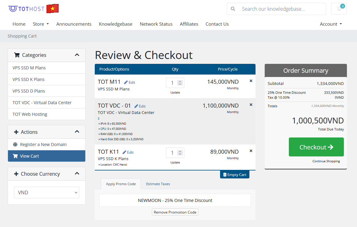 付款之前,在Promo Code输入优惠码 NEWMOON