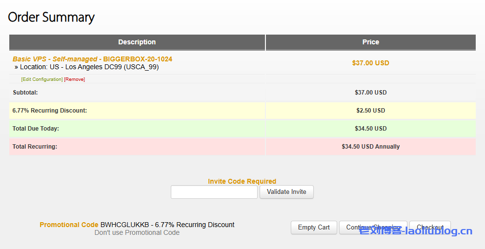 搬瓦工新上线洛杉矶DC99新型号，$34.5/年，1TB流量@1.5Gbps带宽