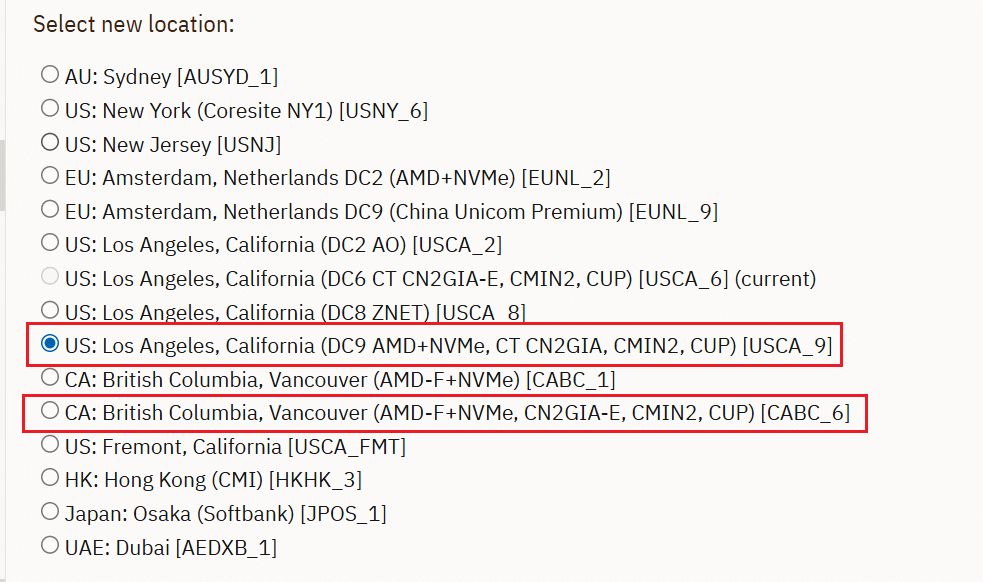 搬瓦工部分机房升级AMD EPYC-Genoa处理器，可选美国DC9(USCA_9)、日本东京CN2、加拿大温哥华CN2(CABC_6)